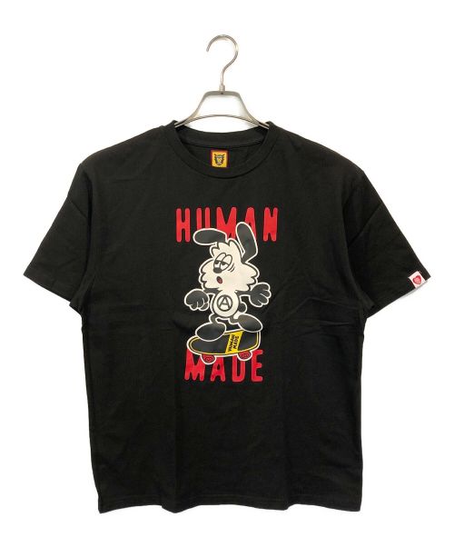 HUMAN MADE（ヒューマンメイド）HUMAN MADE (ヒューマンメイド) VERDY (ヴェルディ) プリントTシャツ ブラック サイズ:Lの古着・服飾アイテム