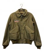 IRON HEARTアイアンハート）の古着「Quilting BAck Satin CWU-45P Type Flight Jacket」｜カーキ