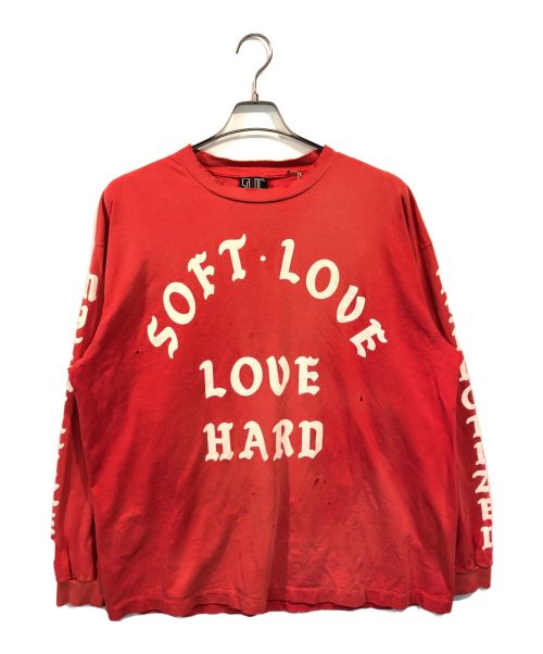 SAINT MICHAEL（セントマイケル）SAINT MICHAEL (セントマイケル) SOFT LOVE LS TEE レッド サイズ:XXLの古着・服飾アイテム