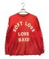 SAINT MICHAEL（セントマイケル）の古着「SOFT LOVE LS TEE」｜レッド