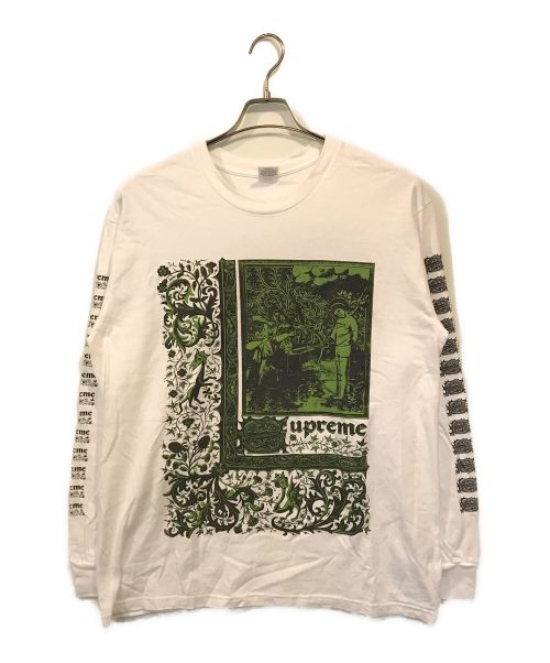 SUPREME（シュプリーム）SUPREME (シュプリーム) Saint Sebastian L/S Tee ホワイト×ブラック サイズ:Lの古着・服飾アイテム