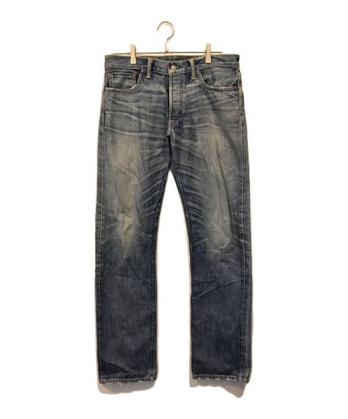 RRL（ダブルアールエル）RRL (ダブルアールエル) ダメージ加工デニムパンツ インディゴ サイズ:78.5㎝(W31)の古着・服飾アイテム