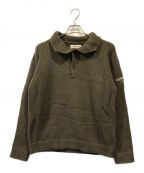 STONE ISLANDストーンアイランド）の古着「01AWPolo Button Wool Sweater」｜カーキ