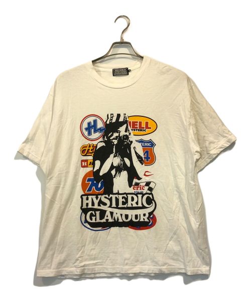 Hysteric Glamour（ヒステリックグラマー）Hysteric Glamour (ヒステリックグラマー) CAR LOGO CAMERA GIRL TEE ホワイト サイズ:XLの古着・服飾アイテム