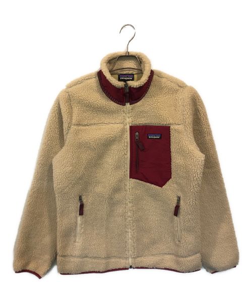 Patagonia（パタゴニア）Patagonia (パタゴニア) Classic Retro-X Jacket ベージュ×レッド サイズ:Mの古着・服飾アイテム