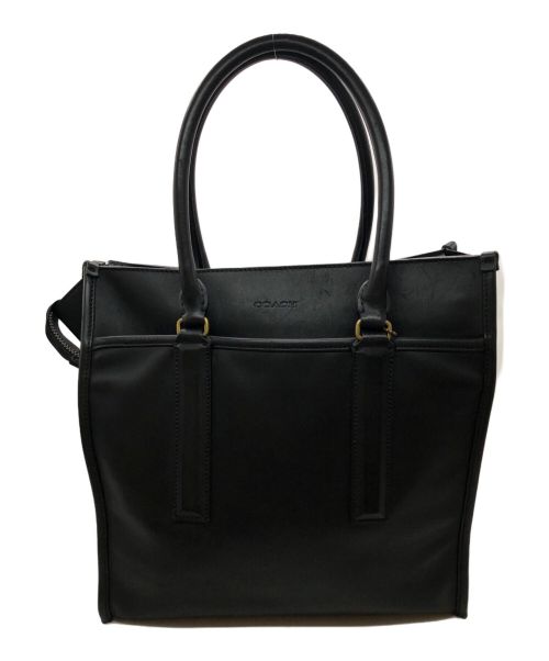 COACH（コーチ）COACH (コーチ) Bleecker Leather Tote ブラックの古着・服飾アイテム