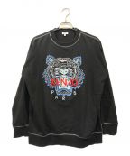 KENZOケンゾー）の古着「Contrasted Stitch Tiger Sweatshirt」｜ブラック