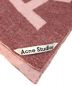 Acne studios (アクネ ストゥディオス) toronty logo wool blend scarf（ロゴウールマフラー） レッド：11000円