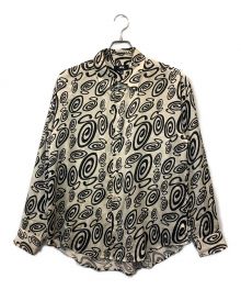 stussy（ステューシー）の古着「SWIRLY S SILK SHIRT」｜アイボリー