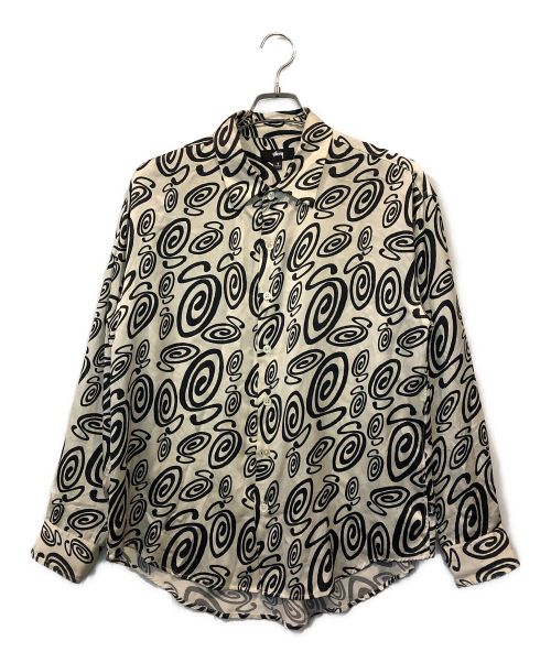 stussy（ステューシー）stussy (ステューシー) SWIRLY S SILK SHIRT アイボリー サイズ:Sの古着・服飾アイテム