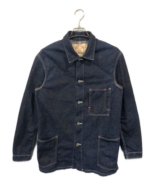 EVISU（エビス）EVISU (エビス) 1951デニムカバーオールジャケット インディゴ サイズ:40の古着・服飾アイテム