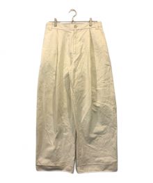 STUDIO NICHOLSON（スタジオ ニコルソン）の古着「Deep Pleat Volume Pant」｜ベージュ