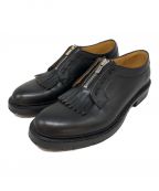 MARKERS×Milokメイカーズ×ミロック）の古着「FRONT TASSEL ZIP PLANE TOE SHOES」｜ブラック