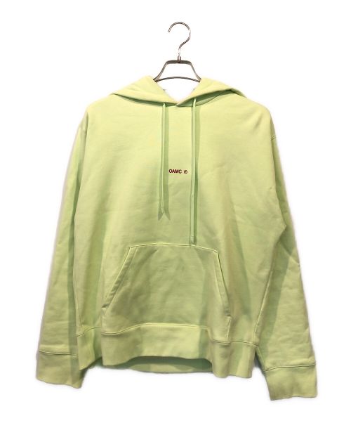 OAMC（オーエーエムシー）OAMC (オーエーエムシー) OAMC MARK HOODIE 黄緑 サイズ:Sの古着・服飾アイテム