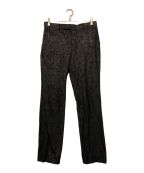 JOHN LAWRENCE SULLIVANジョン ローレンス サリバン）の古着「CRACKED COATING STRAIGHT TROUSERS」｜ブラック