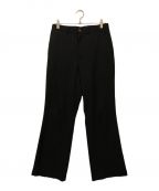 N.HOOLYWOODエヌ ハリウッド）の古着「Stretch Polyester Flared Pants」｜ブラック