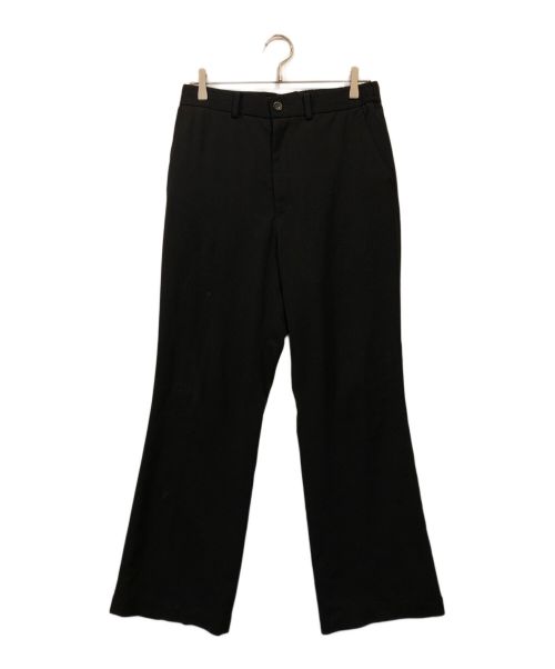 N.HOOLYWOOD（エヌ ハリウッド）N.HOOLYWOOD (エヌ ハリウッド) Stretch Polyester Flared Pants ブラック サイズ:38の古着・服飾アイテム