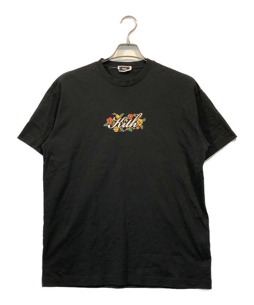 KITH（キス）KITH (キス) Floral Classic Logo S/S Tee ブラック サイズ:Sの古着・服飾アイテム