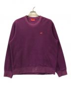 SUPREMEシュプリーム）の古着「POLARTEC SMALL BOX CREWNECK」｜パープル