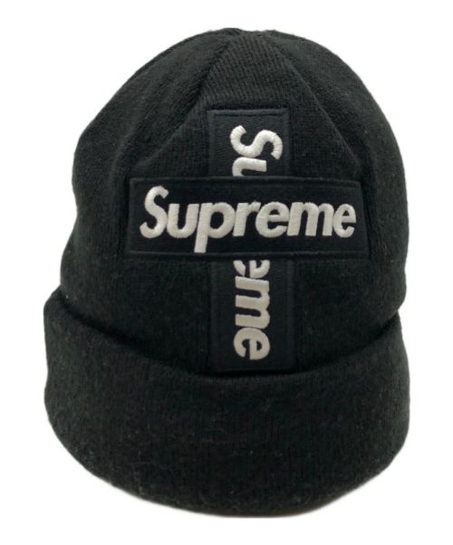 SUPREME（シュプリーム）SUPREME (シュプリーム) New Era (ニューエラ) CROSS BOX LOGO BEANIE ブラックの古着・服飾アイテム