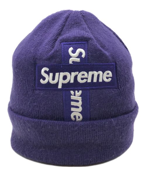 SUPREME（シュプリーム）SUPREME (シュプリーム) CROSS BOX LOGO BEANIE パープルの古着・服飾アイテム