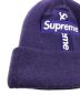 中古・古着 SUPREME (シュプリーム) CROSS BOX LOGO BEANIE パープル：8000円