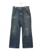 H BEAUTY&YOUTHエイチ ビューティー&ユース）の古着「DENIM FLARE 5POCKET PANTS（デニムフレアパンツ）」｜インディゴ