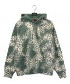 SUPREMEシュプリーム）の古着「Bleached Leopard Hooded Sweatshirt」｜グリーン