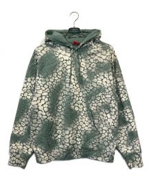 SUPREME（シュプリーム）の古着「Bleached Leopard Hooded Sweatshirt」｜グリーン