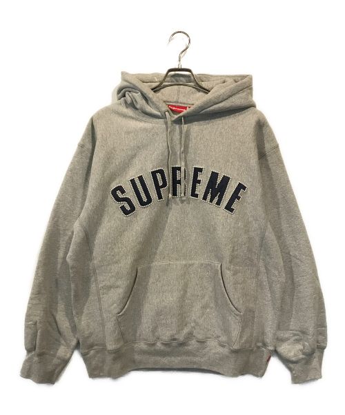 SUPREME（シュプリーム）SUPREME (シュプリーム) Pearl Logo Hooded Sweatshirt グレー サイズ:Lの古着・服飾アイテム