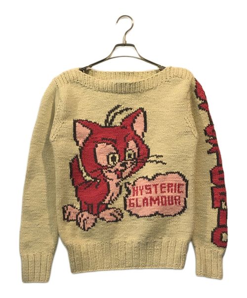 Hysteric Glamour（ヒステリックグラマー）Hysteric Glamour (ヒステリックグラマー) カウチンニット アイボリー サイズ:FREEの古着・服飾アイテム