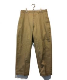 N.HOOLYWOOD（エヌ ハリウッド）の古着「CENTER CREASED SLACKS」｜ベージュ