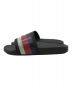 GUCCI (グッチ) ラバーサンダル ブラック サイズ:SIZE8：9000円