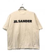 JIL SANDERジルサンダー）の古着「ロゴ コットンジャージー Tシャツ」｜アイボリー