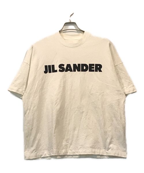 JIL SANDER（ジルサンダー）JIL SANDER (ジルサンダー) ロゴ コットンジャージー Tシャツ アイボリー サイズ:Sの古着・服飾アイテム