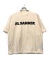 JIL SANDER（ジルサンダー）の古着「ロゴ コットンジャージー Tシャツ」｜アイボリー