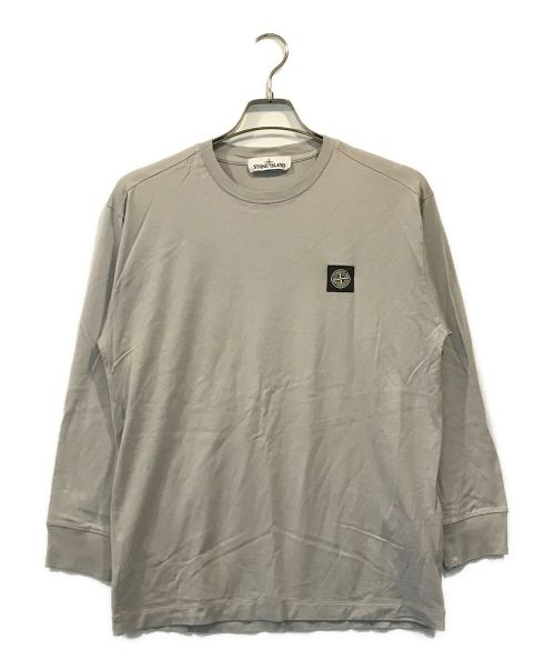 STONE ISLAND（ストーンアイランド）STONE ISLAND (ストーンアイランド) フロントロゴカットソー グレー サイズ:Mの古着・服飾アイテム