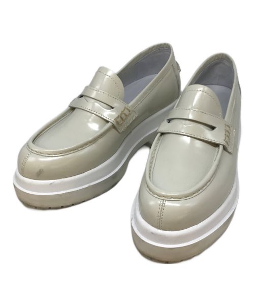 MM6 Maison Margiela（エムエムシックス メゾンマルジェラ）MM6 Maison Margiela (エムエムシックス メゾンマルジェラ) 厚底コインローファー グレー サイズ:39の古着・服飾アイテム