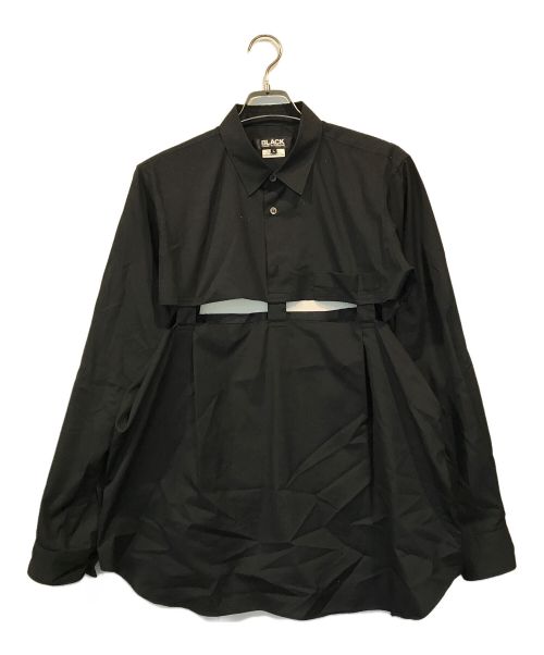 BLACK COMME des GARCONS（ブラック コムデギャルソン）BLACK COMME des GARCONS (ブラック コムデギャルソン) 24SSブロードシャツ ブラック サイズ:Lの古着・服飾アイテム