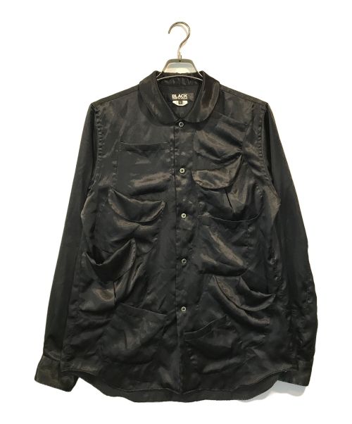 BLACK COMME des GARCONS（ブラック コムデギャルソン）BLACK COMME des GARCONS (ブラック コムデギャルソン) ランダムポケットシャツ ブラック サイズ:Lの古着・服飾アイテム