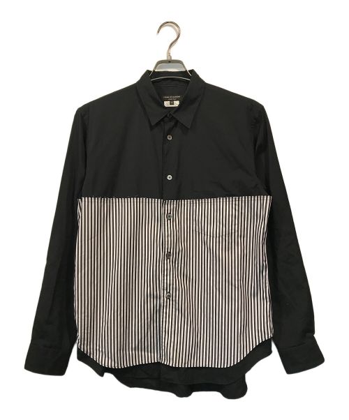 COMME des GARCONS HOMME PLUS（コムデギャルソンオムプリュス）COMME des GARCONS HOMME PLUS (コムデギャルソンオムプリュス) 切替シャツ ブラック サイズ:Sの古着・服飾アイテム