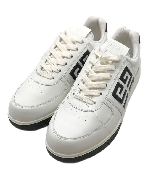 GIVENCHY（ジバンシィ）GIVENCHY (ジバンシィ) G4レザーローカットスニーカー ホワイト×ブラック サイズ:SIZE 42の古着・服飾アイテム