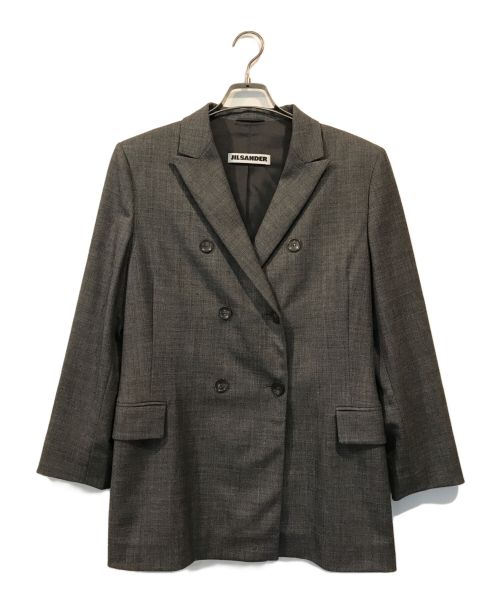 JIL SANDER（ジルサンダー）JIL SANDER (ジルサンダー) ウールダブルジャケット グレー サイズ:40の古着・服飾アイテム