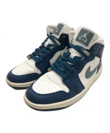 NIKE（ナイキ）の古着「W AIR JORDAN 1 MID"Sky J French Blue"」｜ホワイト×ネイビー