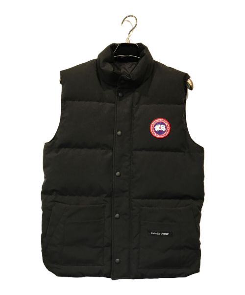 CANADA GOOSE（カナダグース）CANADA GOOSE (カナダグース) FREE STYLE CREW VEST（フリースタイルクルーベスト） ブラック サイズ:Sの古着・服飾アイテム