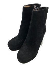 MICHAEL KORS（マイケルコース）の古着「Porter Suede Platform Ankle Boot」｜ブラック