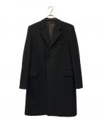 HELMUT LANGヘルムートラング）の古着「90sblack lamb wool cashmere chester coat archive」｜ブラック