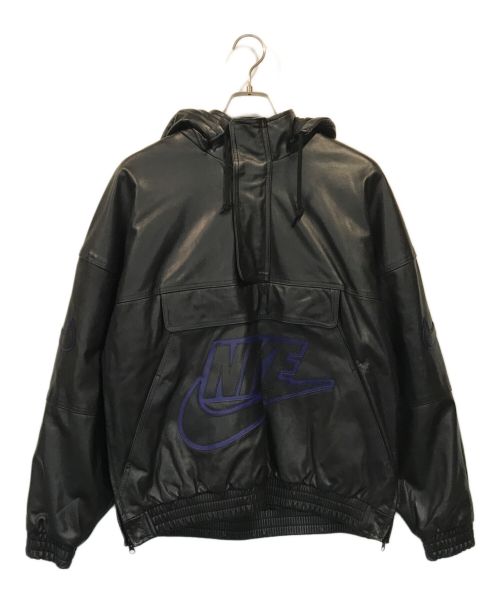 SUPREME（シュプリーム）SUPREME (シュプリーム) NIKE (ナイキ) Leather Anorak ブラック サイズ:Mの古着・服飾アイテム