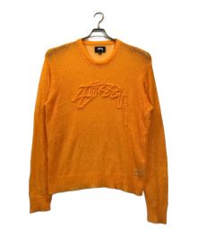 stussy（ステューシー）の古着「Loose Knit Sweater」｜オレンジ