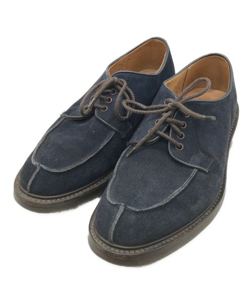 Tricker's（トリッカーズ）Tricker's (トリッカーズ) スウェードUチップシューズ ネイビー サイズ:SIZE 8の古着・服飾アイテム